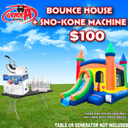 BOUNCE HOUSE & SNO-KONE MACHINE $100.00