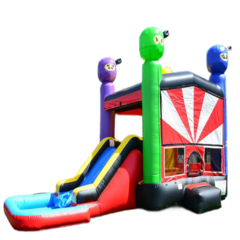 Inflatable # 68 'Ninja Bounce & Waterslide Combo'💦
