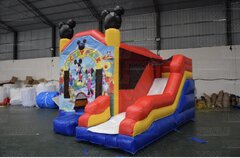 Inflatable # 30 "Mickey Playhouse Bounce House and Slide Combo""