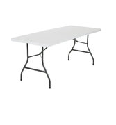 (White) 6" Rectangular Plastic Tables