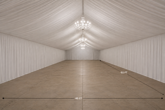 40x60 Full Draped Canopy (LIGHTS NOT INCLUDED) 