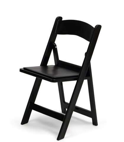 Black Resin Chair