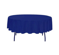 90" Royal Blue Round Tablecloth