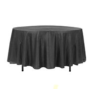 108' Black Round Tablecloth