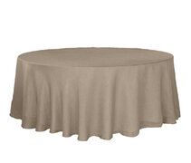 90' Taupe Round Tablecloth