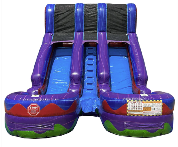 15ft Purple Double Water Slide