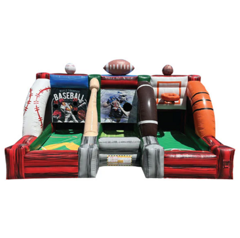 Inflatable 3 in 1 Baseball Football Basketball Game