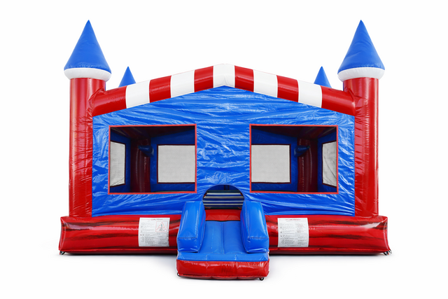 XL American Bounce House With 2 Basketball Hoops