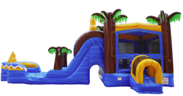 Oasis Bounce House with Dual Lane Water Slide