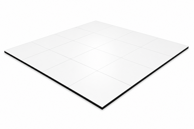12 x 12 White Slate Dance Floor