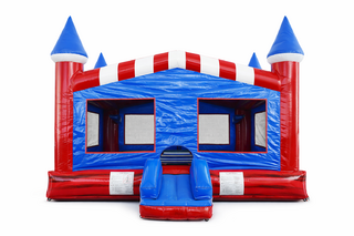 XL American Bounce House With 2 Basketball Hoops