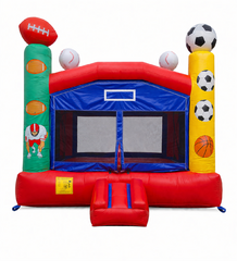 Large Sports Bounce House With Basketball Hoop