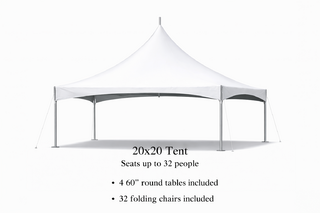 20 x 20 Tent, 4 x 60