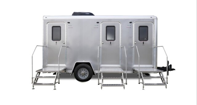 Portable Restroom Trailer Standard 3-Unit