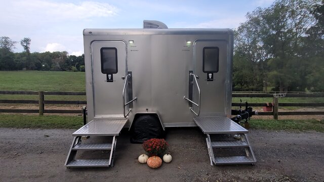 Portable Restroom Trailer Basic 2-Unit