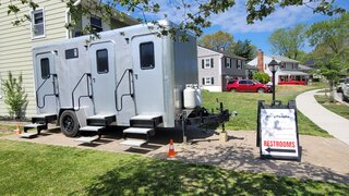 Portable Restroom Trailer Standard 3-Unit