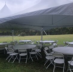 80 Guest Tent Package w/Round Tables