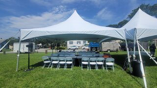 50 Guest Tent Package w/Long Tables