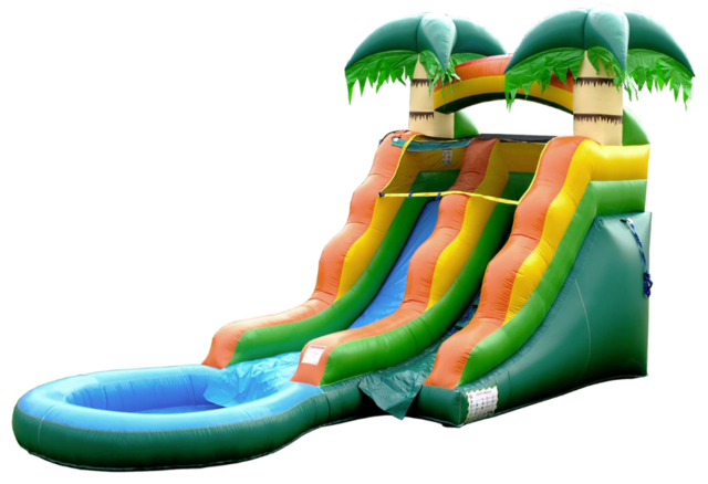 13Ft Palm Tree Water Slide