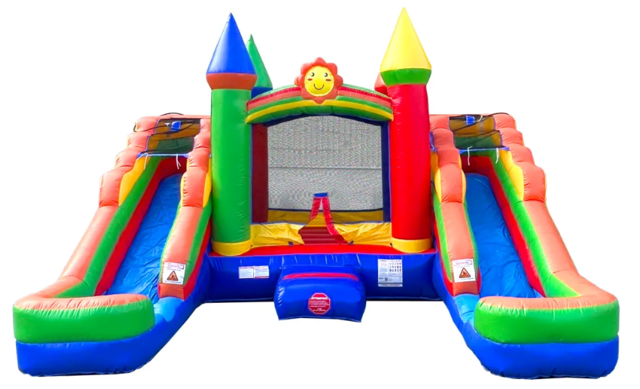 Castle Bounce House with 2 Water Slides