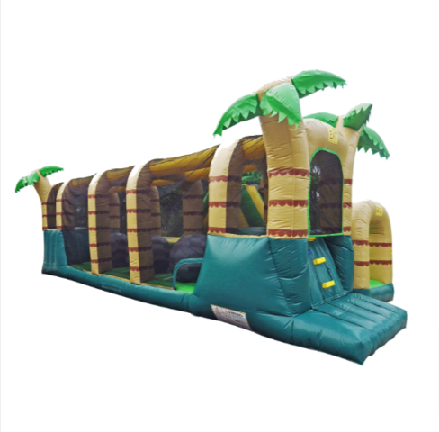 76' Tropical Obstacle Course Wipe Out