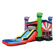 Ninja Bounce House with Water Slide & Basketball Hoop