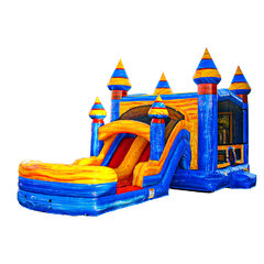 Arctic Bounce House with Dual Lane Water Slide