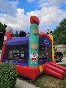 Large Sports Bounce House With Basketball Hoop