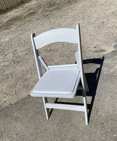 White Garden Folding Chairs