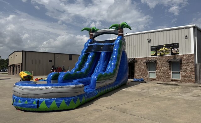 18 Foot Tropical Blue Crush Dual Lane