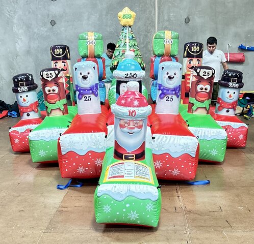 Christmas Hula Hoop Ring Toss
