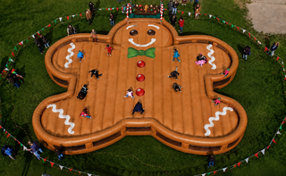 Gingerbread Inflatable Playground