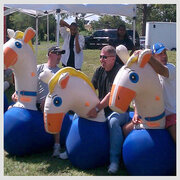 Inflatable Racing Horses 