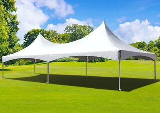 20x40 High Peak White Tent