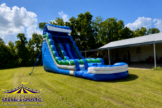 22Ft Dual Lane Tropical Blue Crush