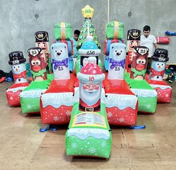 Christmas Hula Hoop Ring Toss
