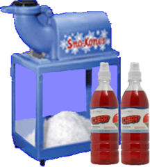 Snow Cone Machine - 2 Red Syrup (Concession)