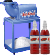 Snow Cone Machine 2-Red Syrup