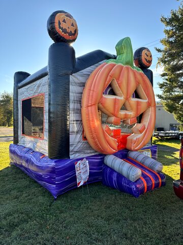 Pumpkin bounce house