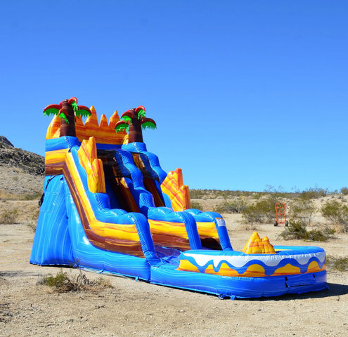 15FT OASIS  WATERSLIDE / W POOL