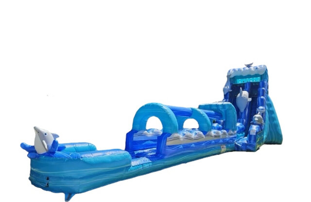 19ft DOLPHINS SLIDE / W SLIP N SLIDE