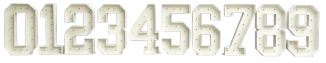 Marquee Numbers 1