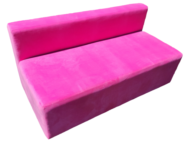 Barbie Pink Velvet Sofa
