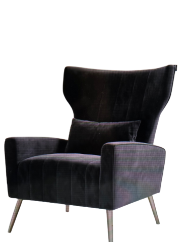 Black Velvet Chair