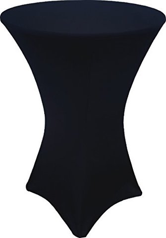 Cocktail Table with Black Spandex Linen