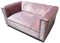 Rose Gold Velvet Love Seat