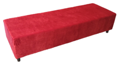 XL Bench Ottoman - Red Velvet 