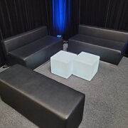 Pkg - 2 + 1 Black lounge set