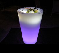 Round LED Acrylic Ice Bucket
