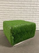 Grassy Square Ottoman